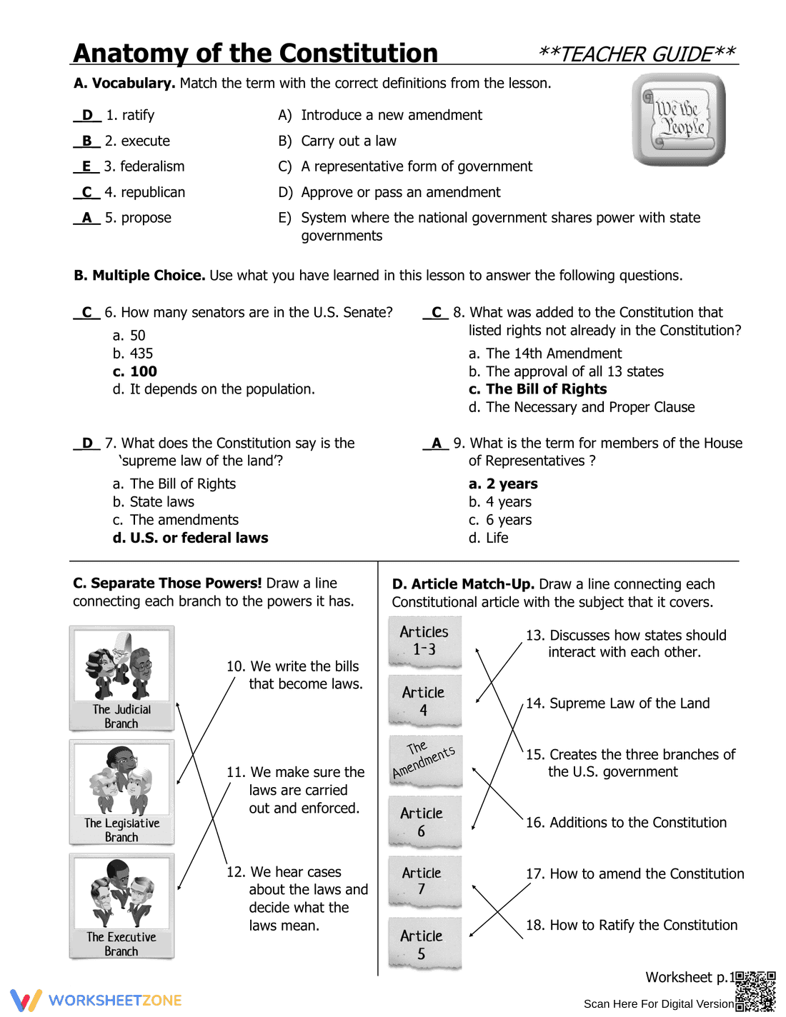 Anatomy of the Constitution Study Guide - Page 4
