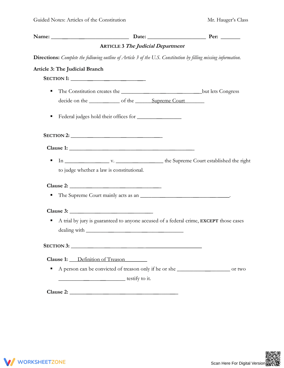 Guided Notes on the Articles of the Constitution - Page 5