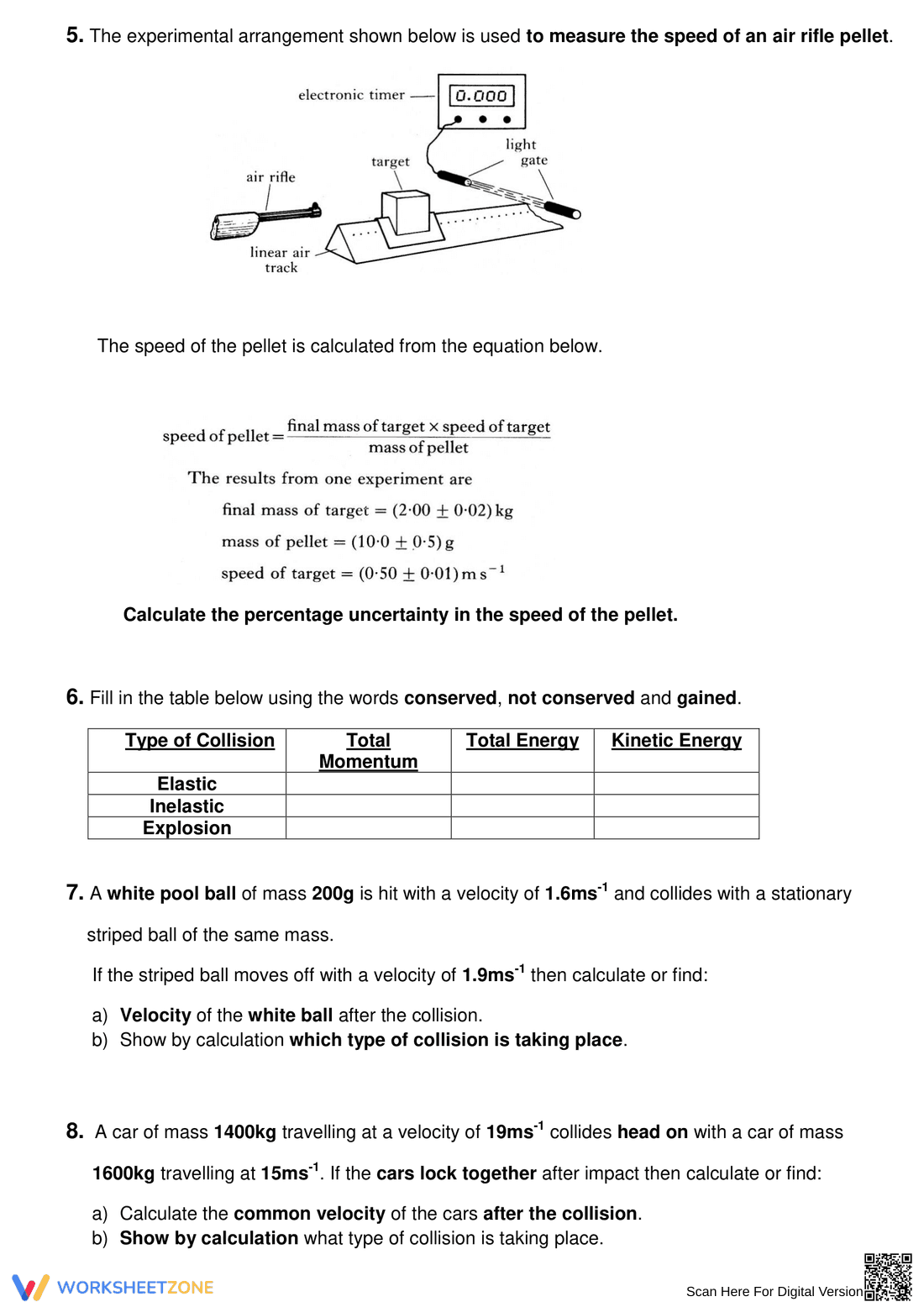 Higher-Level Momentum and Impulse Questions - Page 2