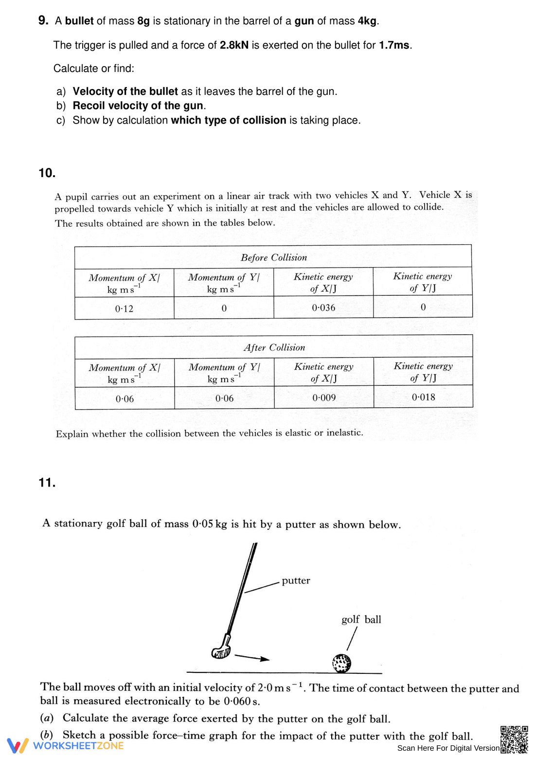 Higher-Level Momentum and Impulse Questions - Page 3