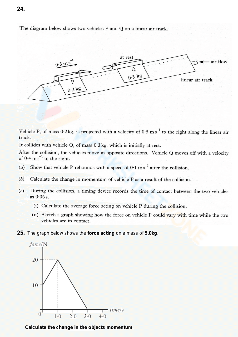 Higher-Level Momentum and Impulse Questions - Page 13