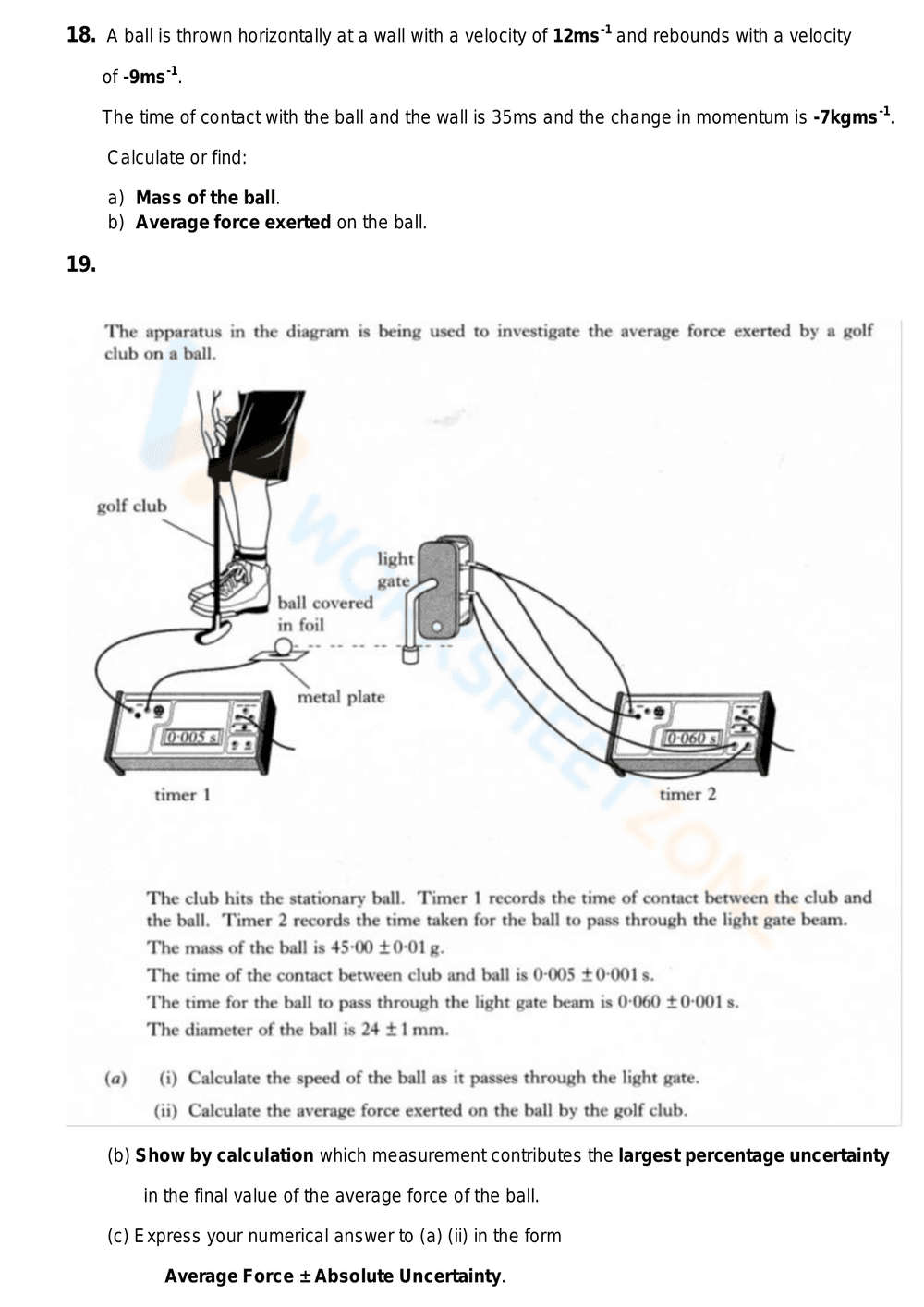 Higher-Level Momentum and Impulse Questions - Page 8