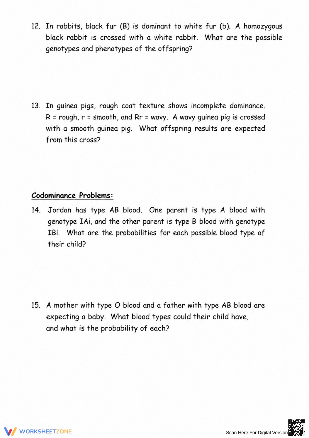 Genetic Crosses Practice Worksheet | Essential Biology - Page 4