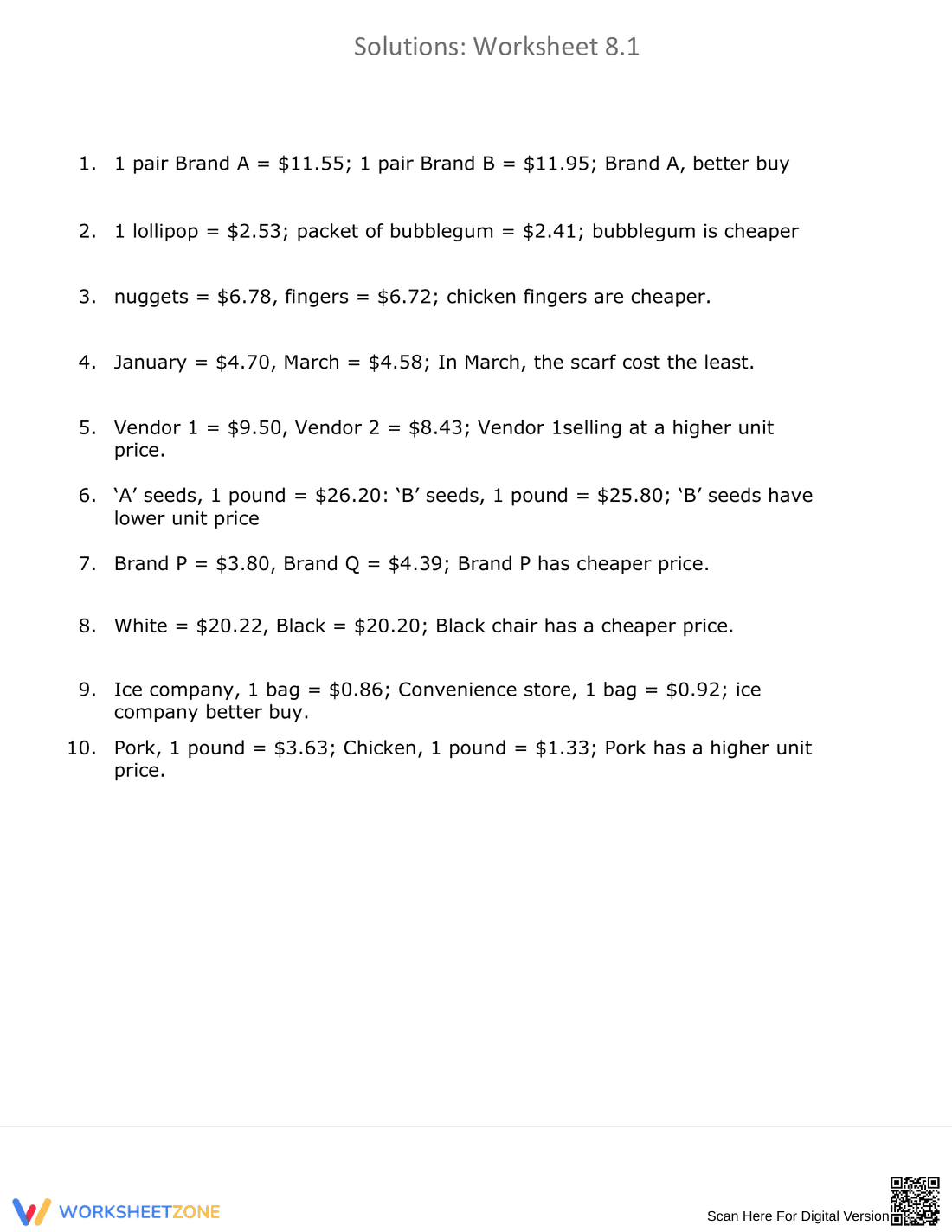 Compute Unit Prices to Find the Better Buy - Page 2