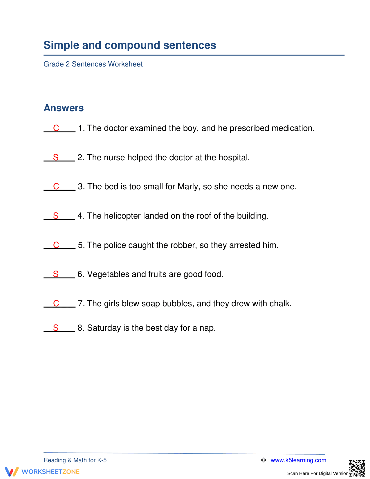 Sentence Construction Practice - Page 2