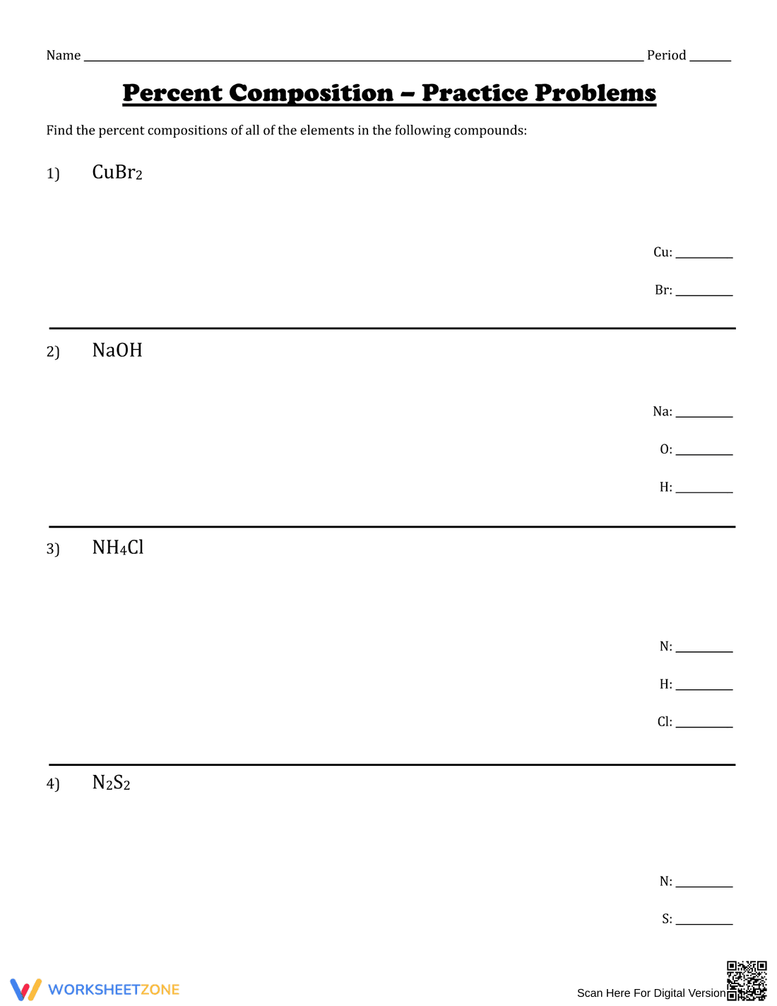 Finding Percent Composition - Page 2