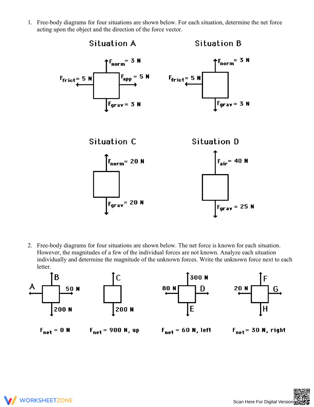 Free Body Diagram Answers - Page 2