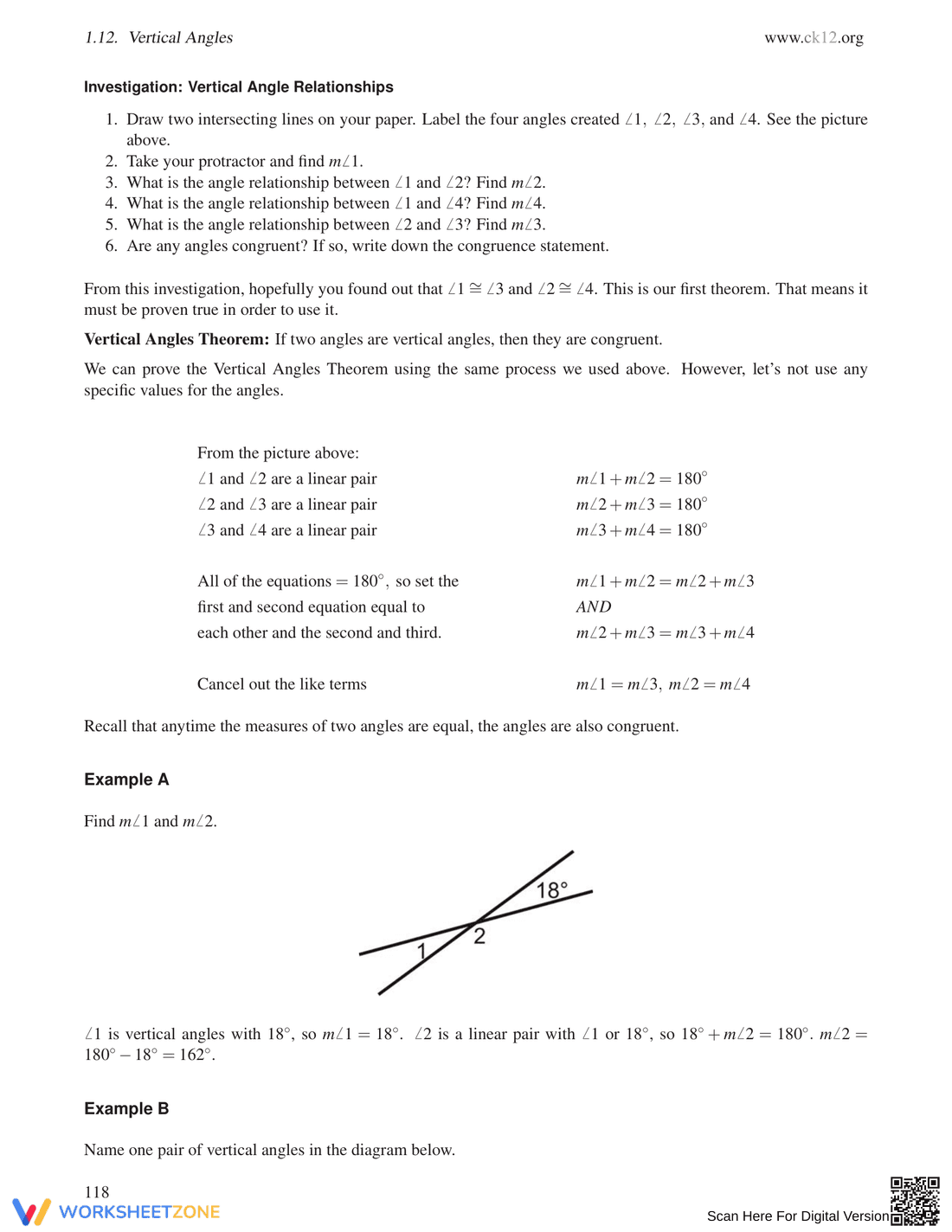 Understanding Vertical Angles Theory - Page 2