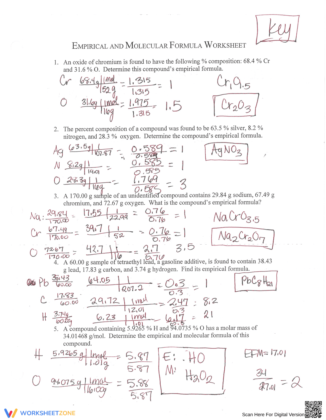 Find Percent Composition and Molecular Formula - Page 3