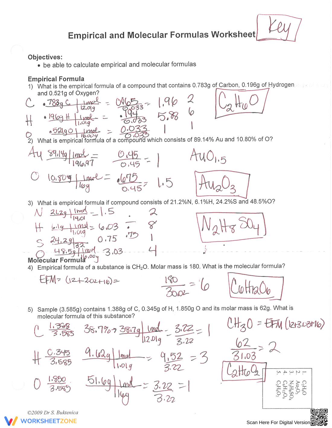 Find Percent Composition and Molecular Formula - Page 5