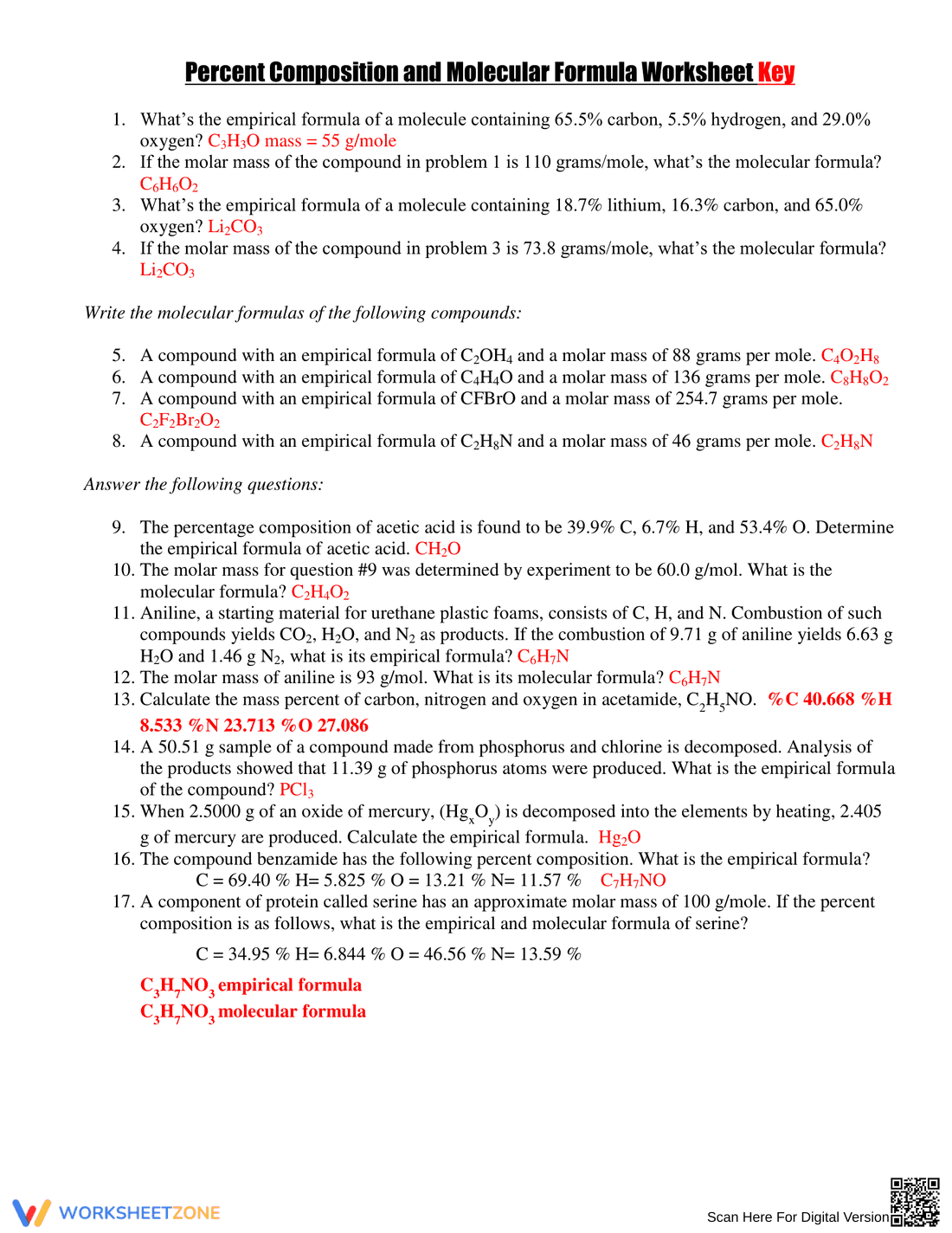 Discover Empirical and Molecular Formulas - Page 2