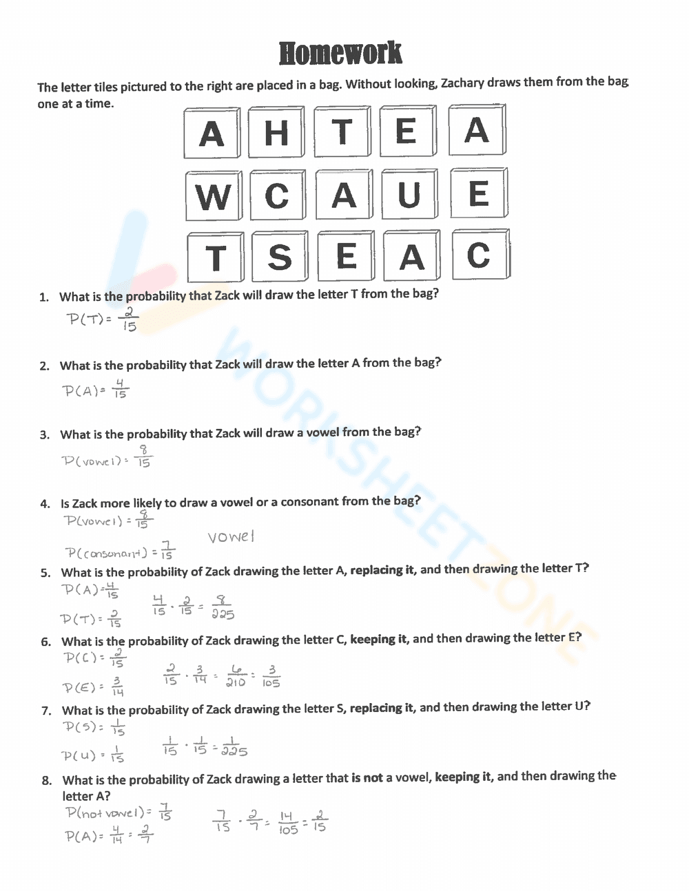 Updated Compound Probability: Practice Sheet - Page 5
