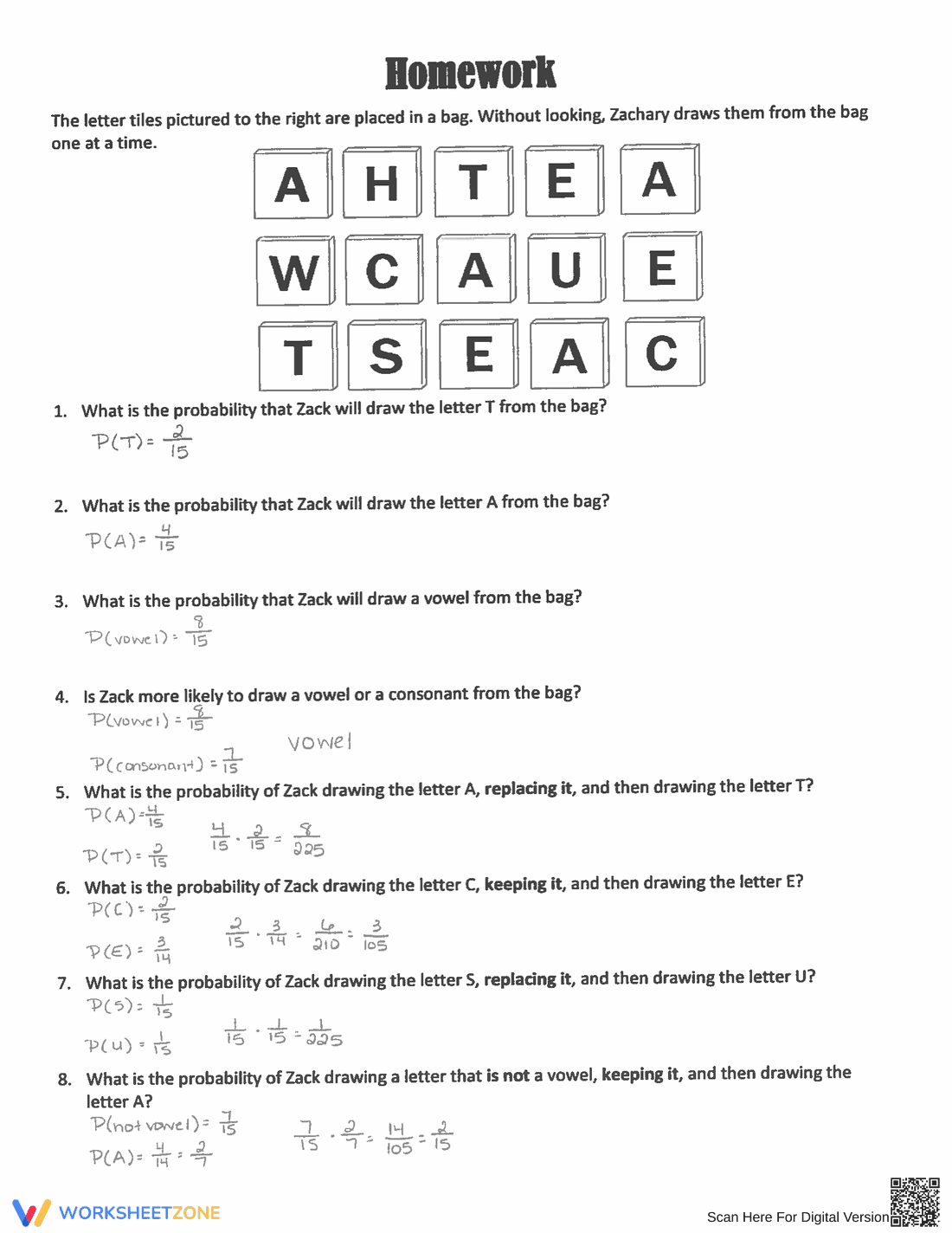 Updated Compound Probability: Practice Sheet - Page 5