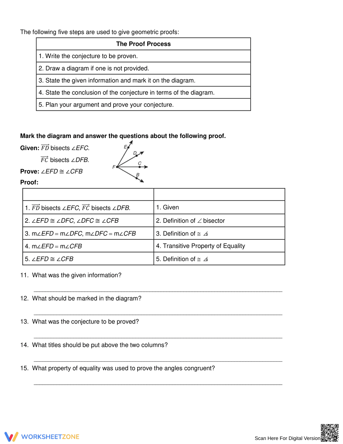 Master Geometric Proofs with This Updated Worksheet - Page 3