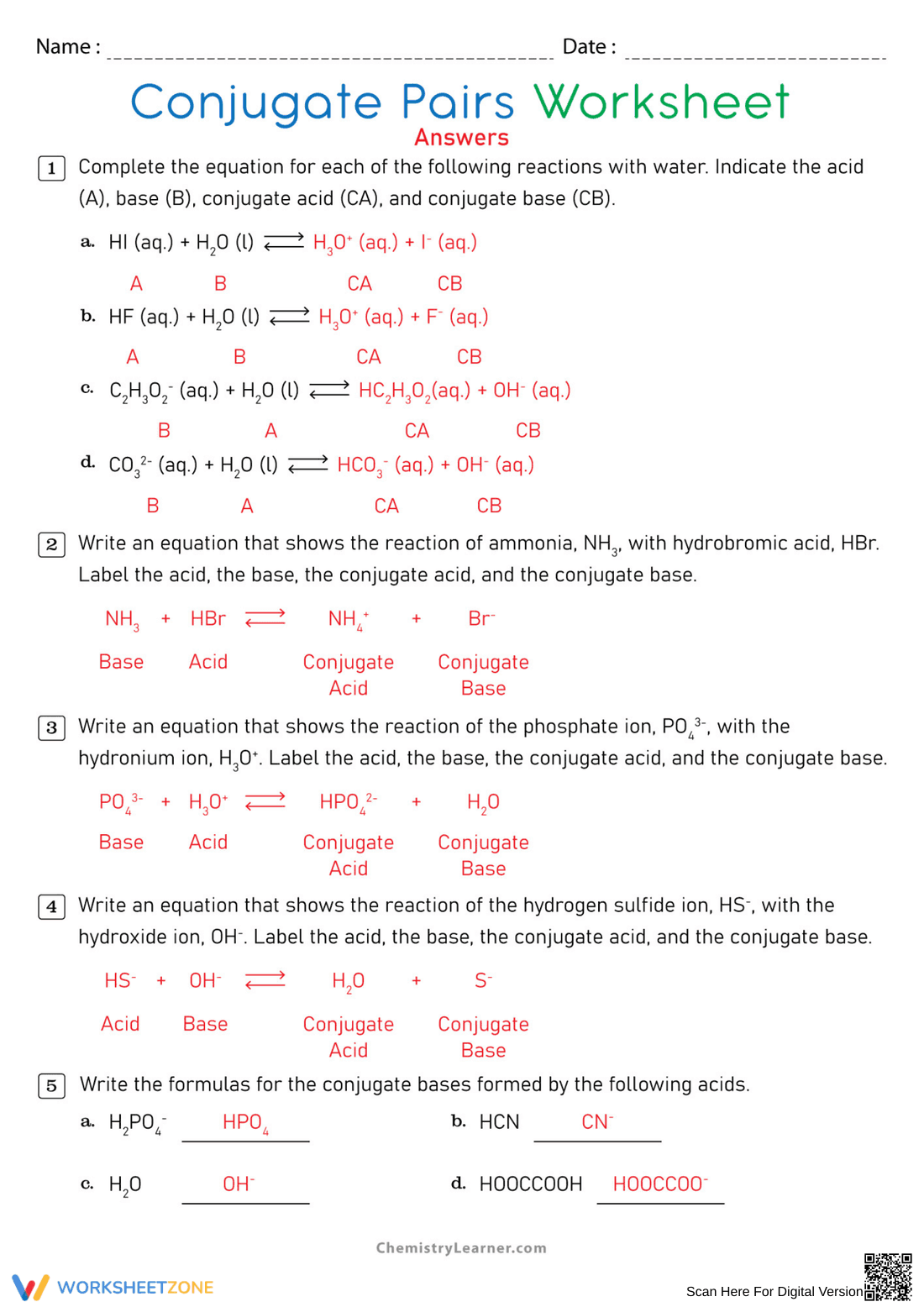 Learn About Conjugate Pair Worksheet - Page 2