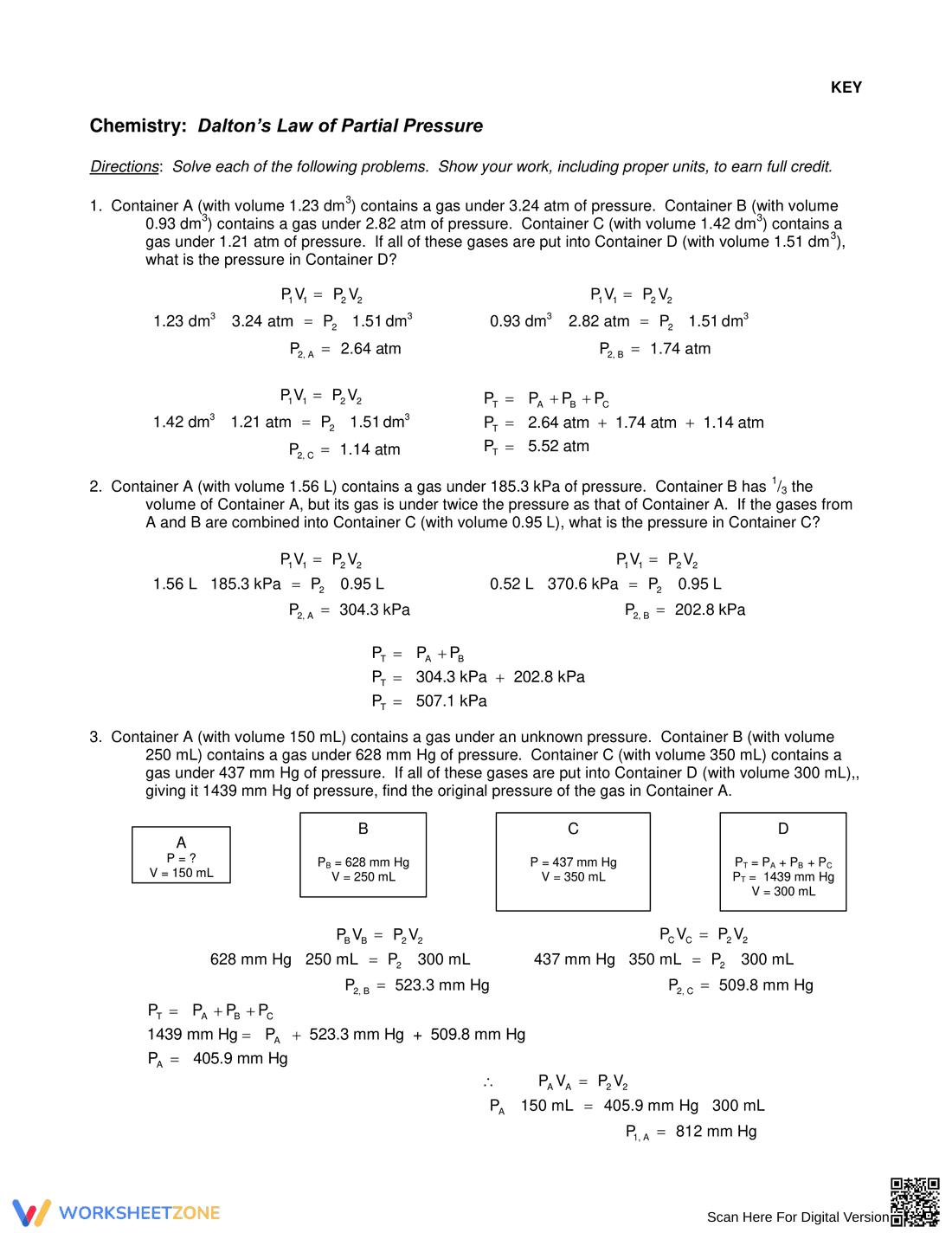 Dalton's Law of Partial Pressure - Page 2