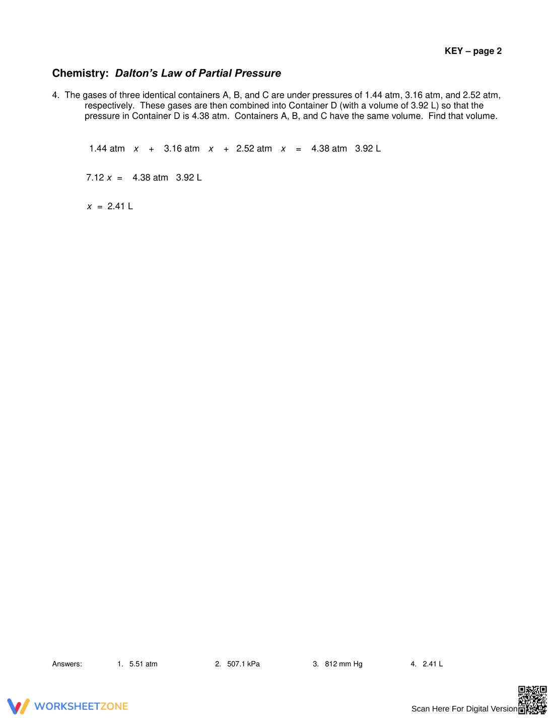 Dalton's Law of Partial Pressure - Page 3
