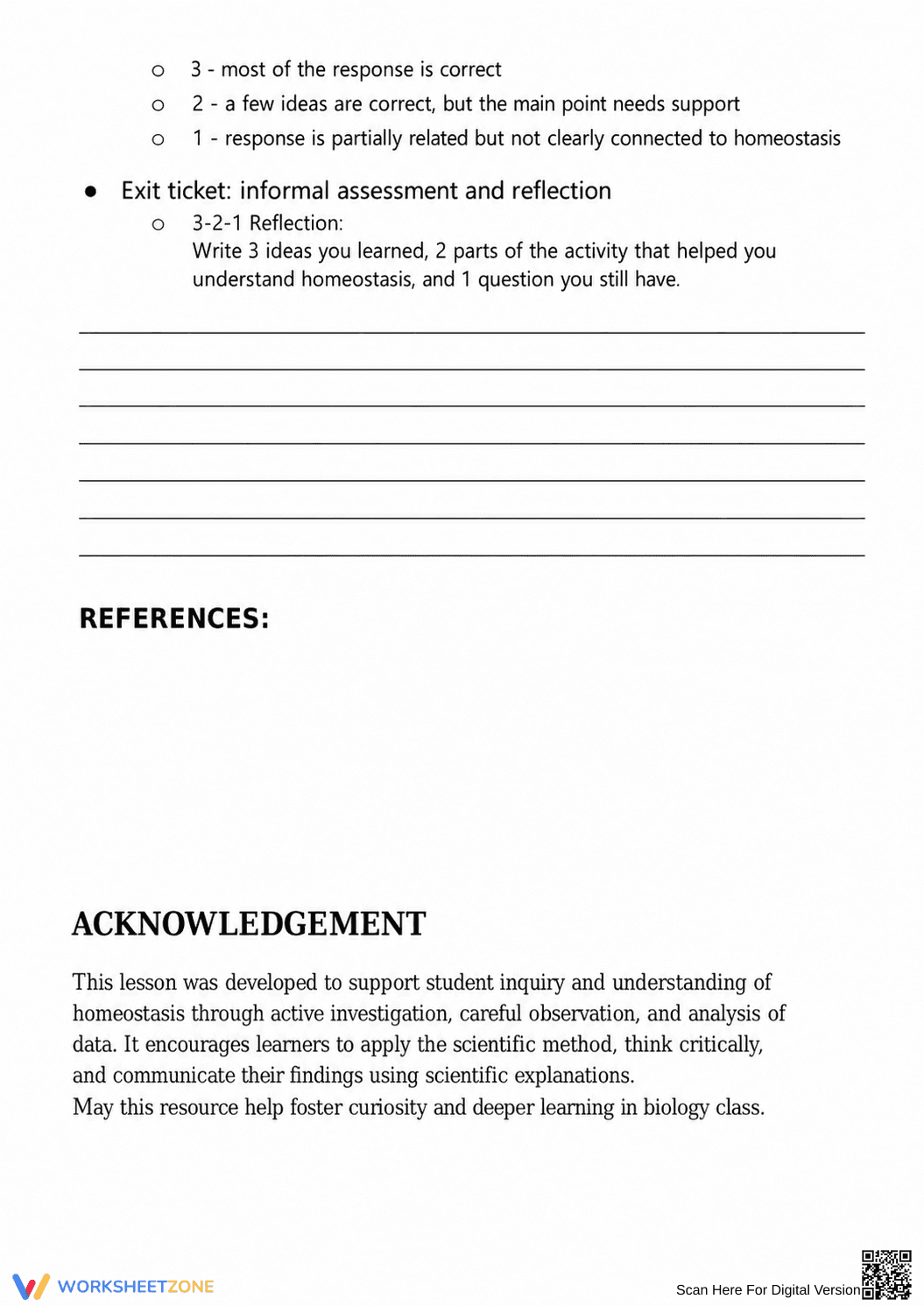 Homeostasis Lab Worksheet: HS-LS1-3 — Grade 9-12 Aligned - Page 3