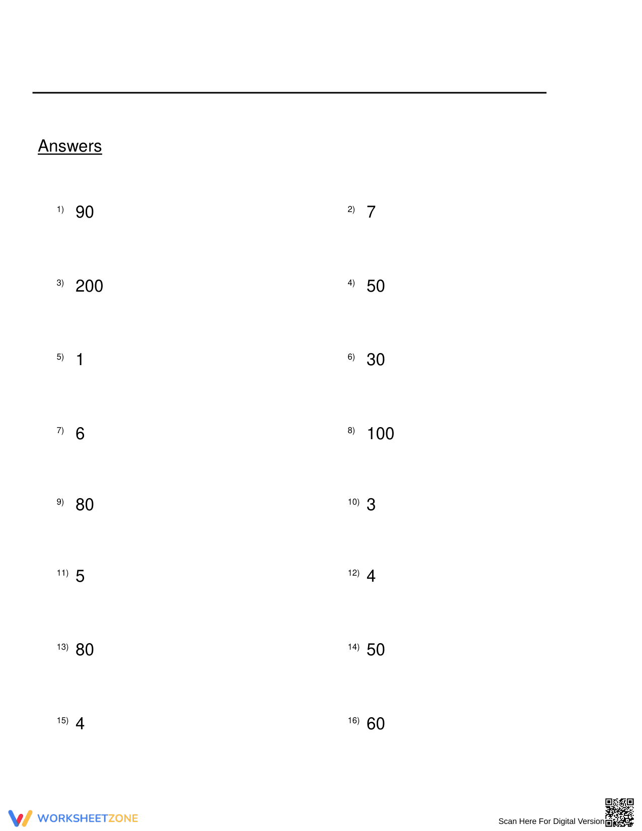 Place Value from a 3-Digit Number Worksheet - Page 2