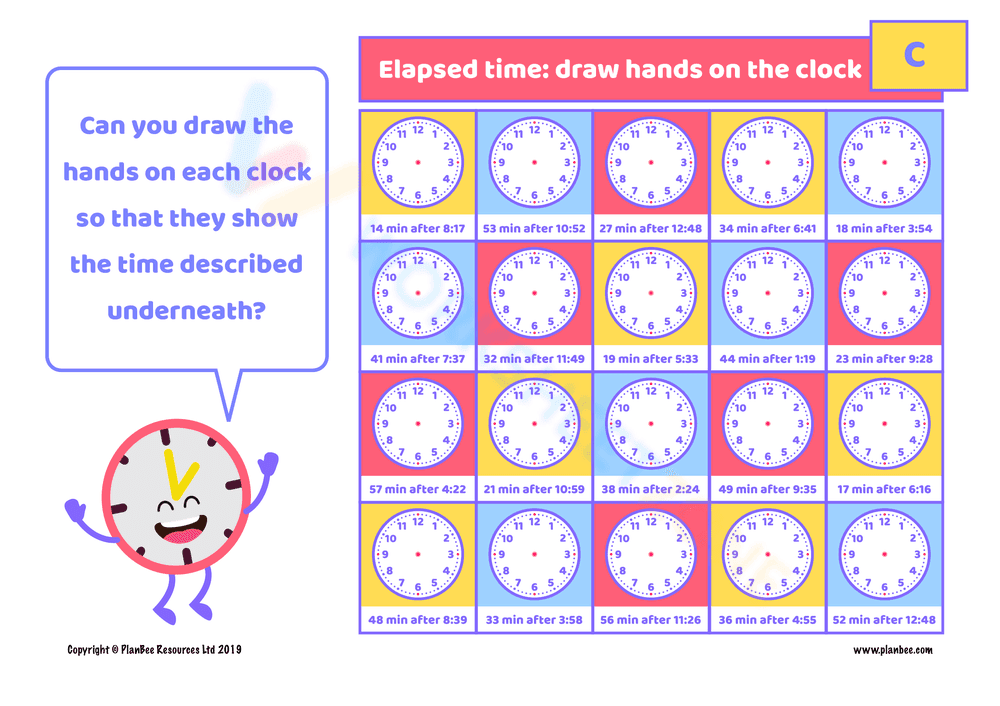Practice Elapsed Time Problems with These Worksheets - Page 3