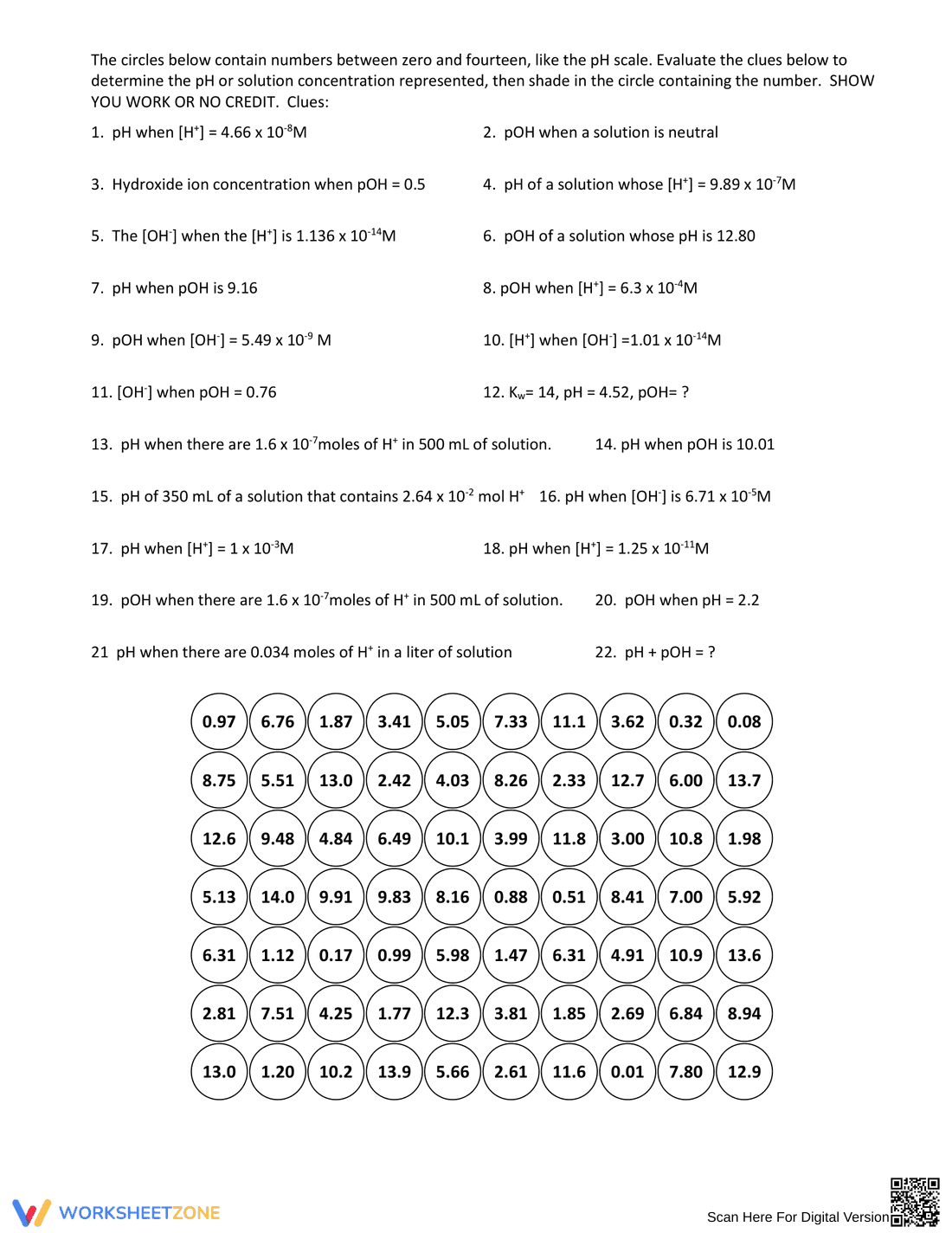 Understanding pH: A Comprehensive Chemistry Worksheet - Page 2