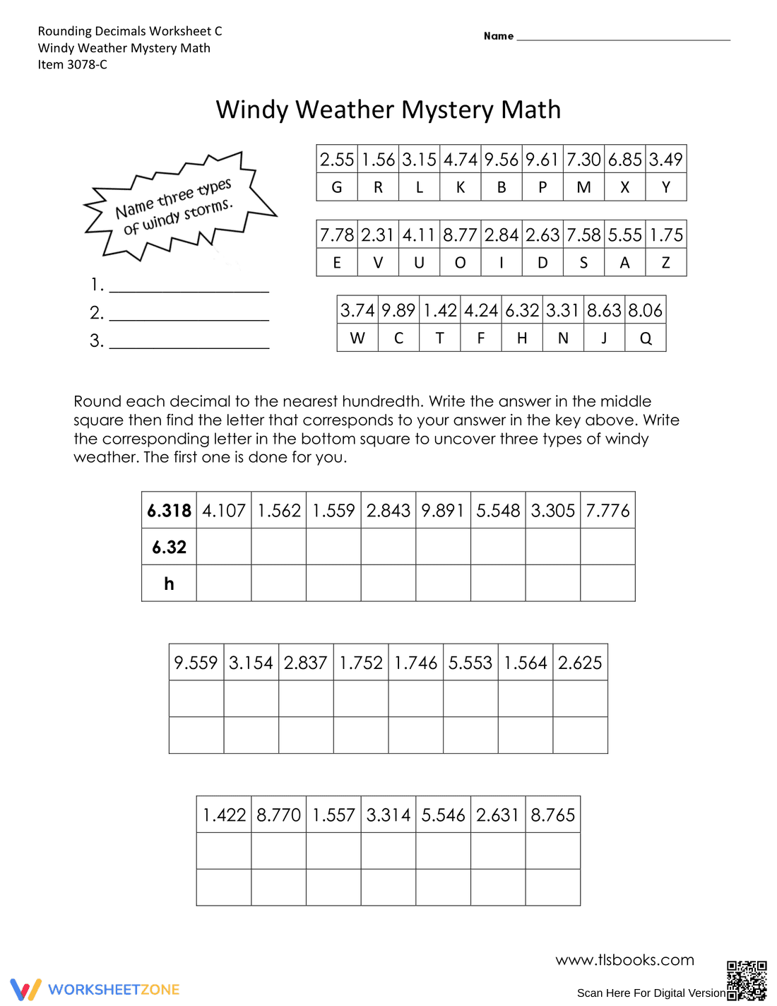 Practice Rounding Decimals with this Comprehensive Worksheet - Page 3