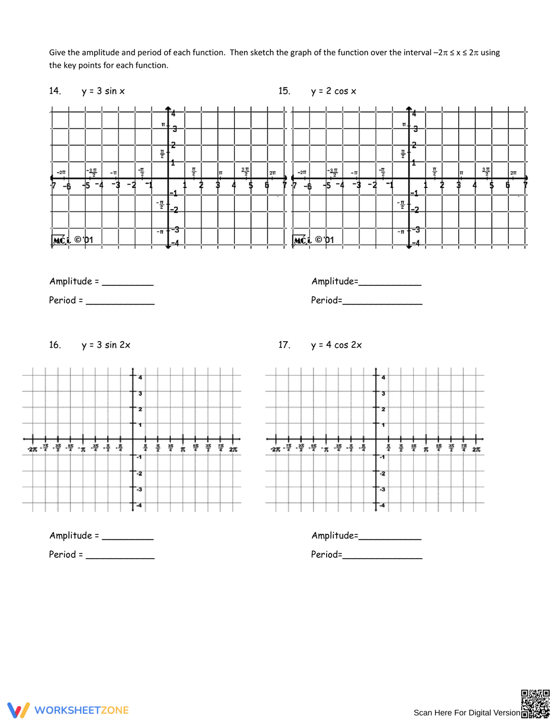 Sine and Cosine Functions Graphs - Page 2