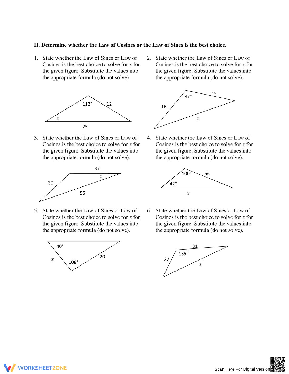 Apply the Law of Cosines - Page 3