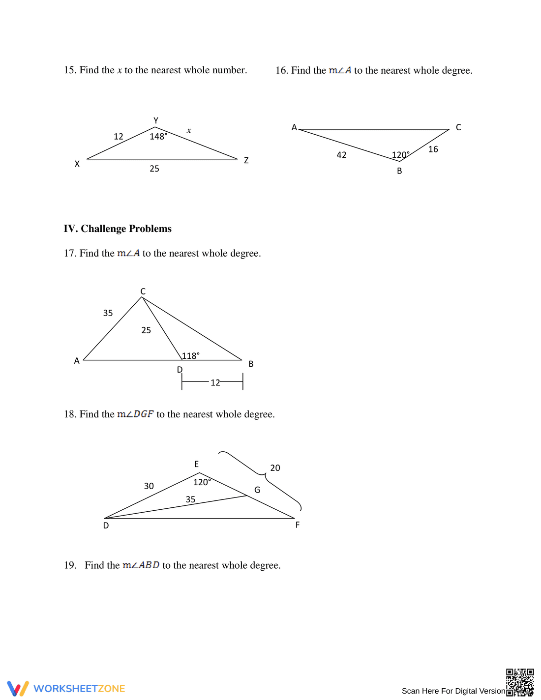 Apply the Law of Cosines - Page 5