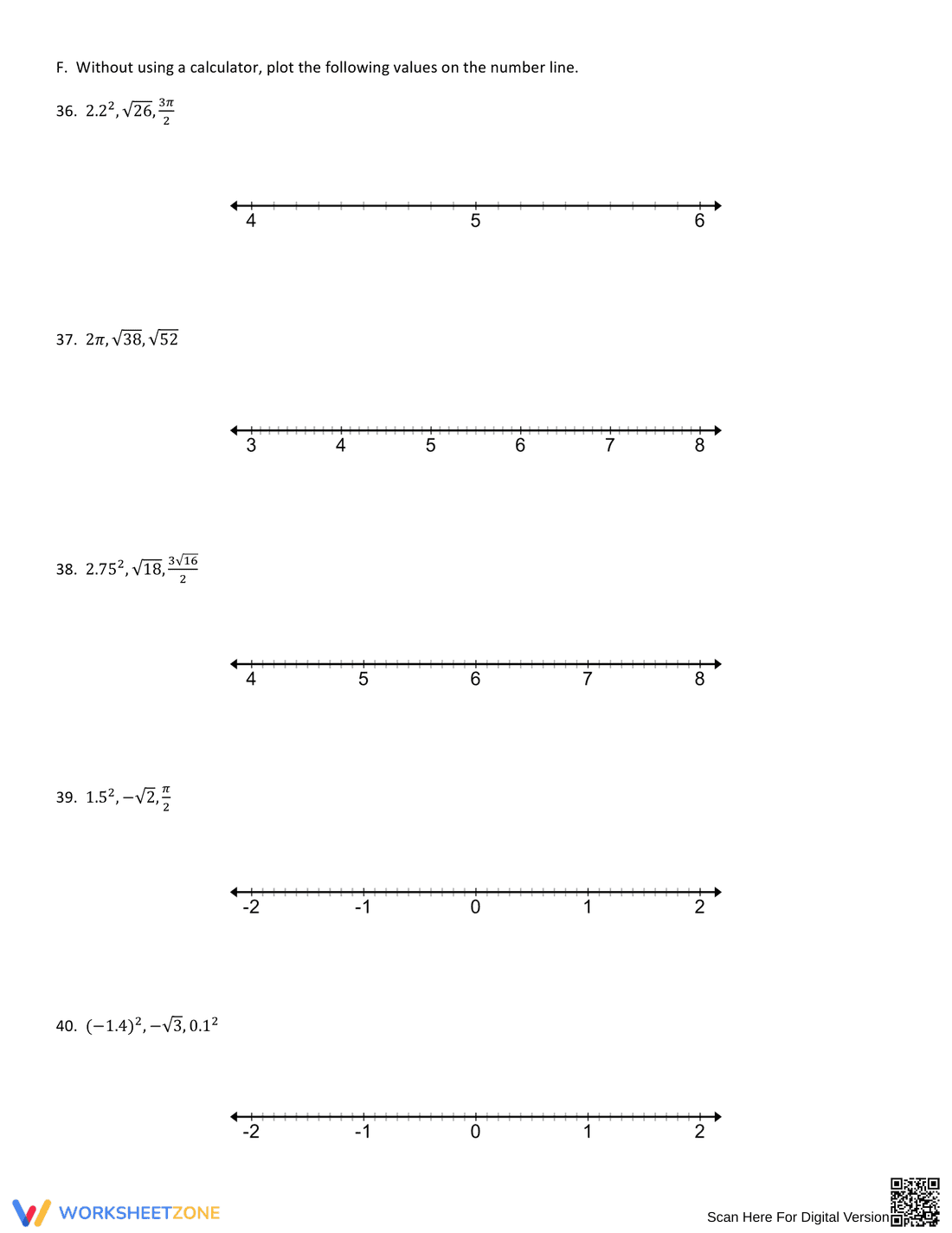 Work with Rational and Irrational Numbers - Page 4