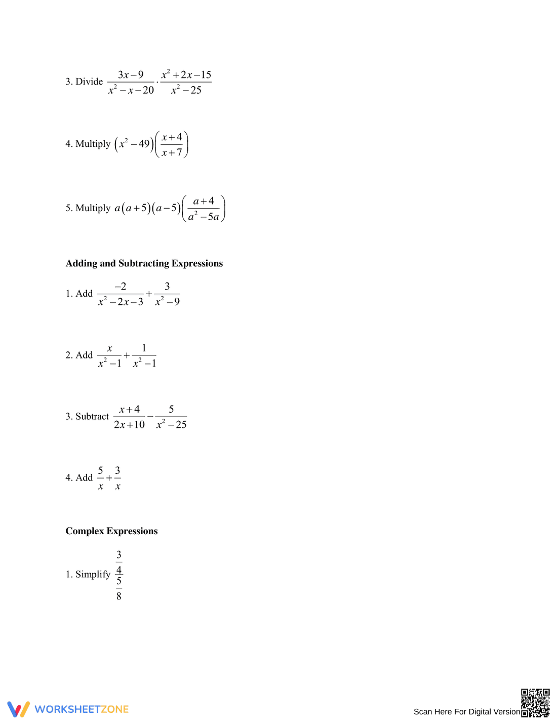 Updated Rational Expressions - Page 2
