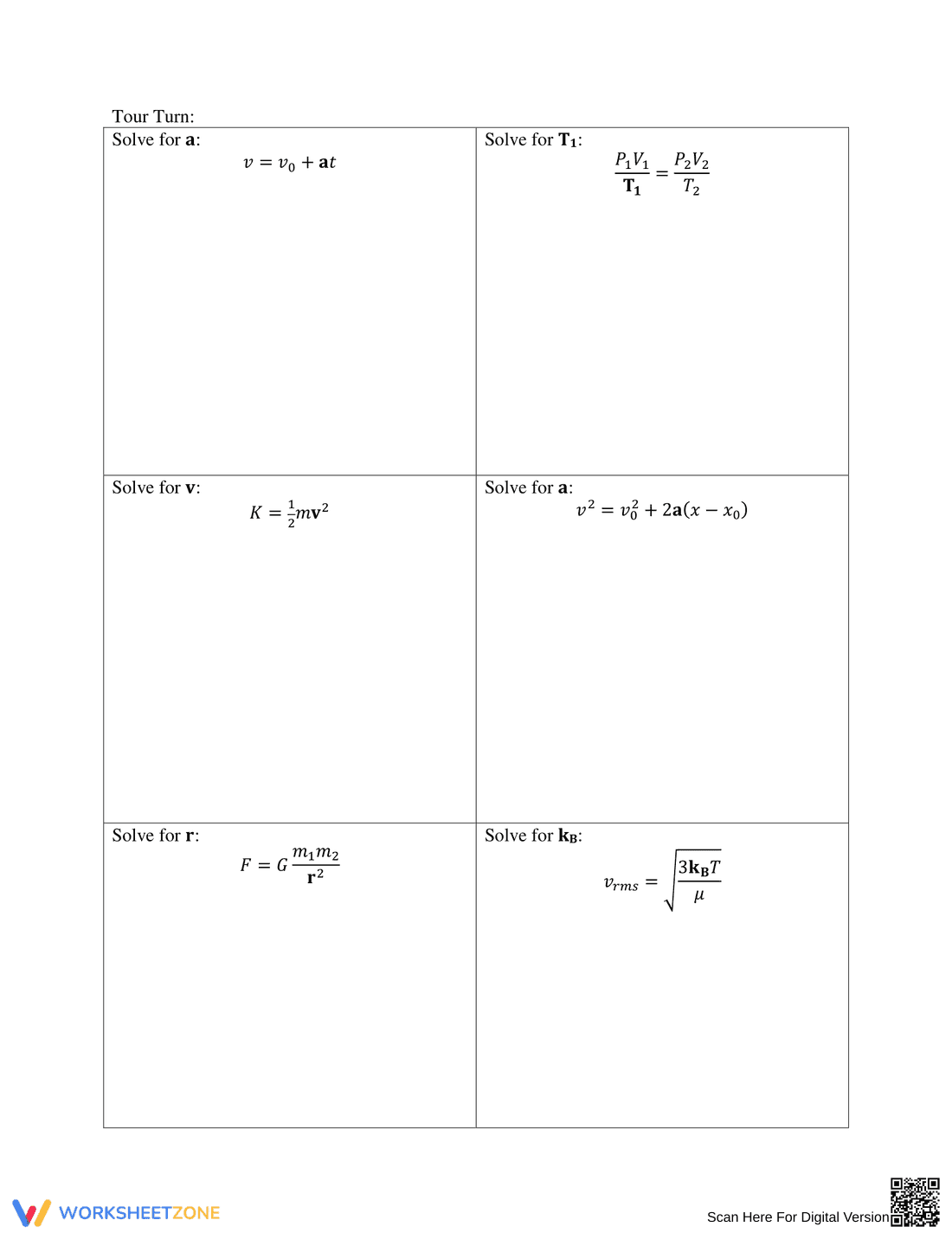 Algebra: Solving Literal Equations Worksheet - Page 4