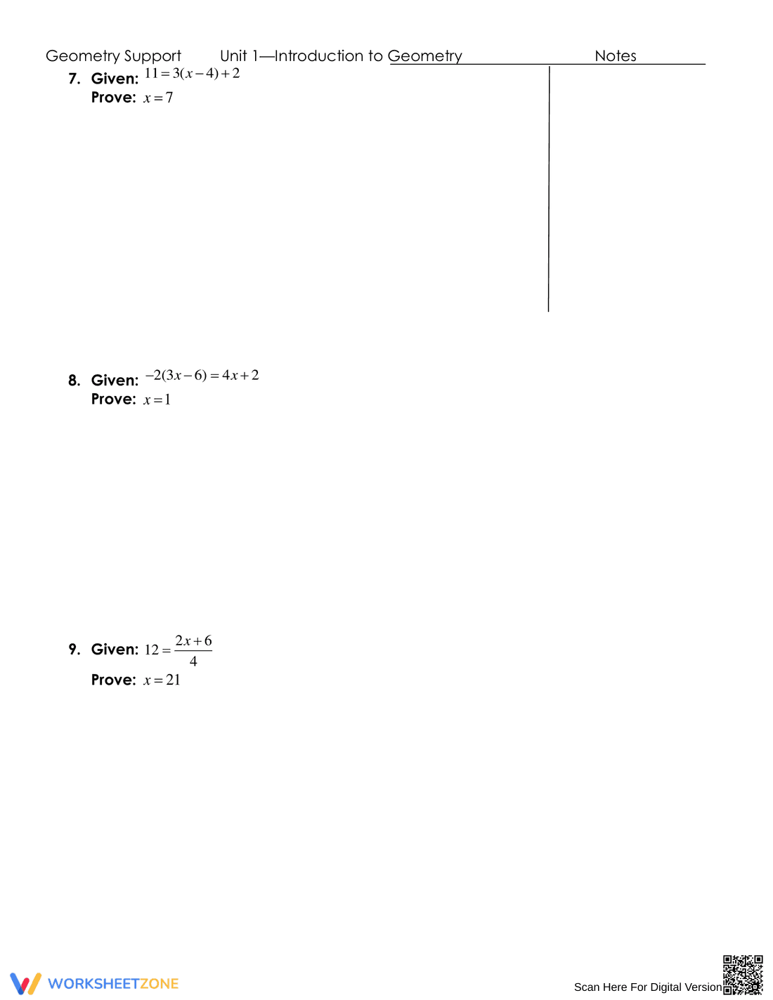 Algebraic Proofs with Two-Column Geometry Format - Page 5