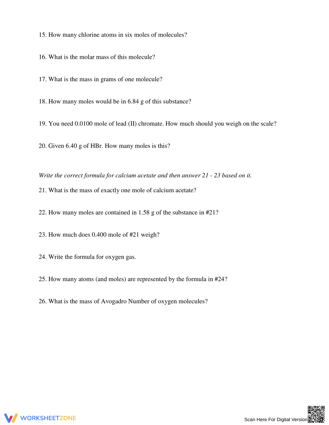 Practice Calculating Molar Mass with this Worksheet - Page 8