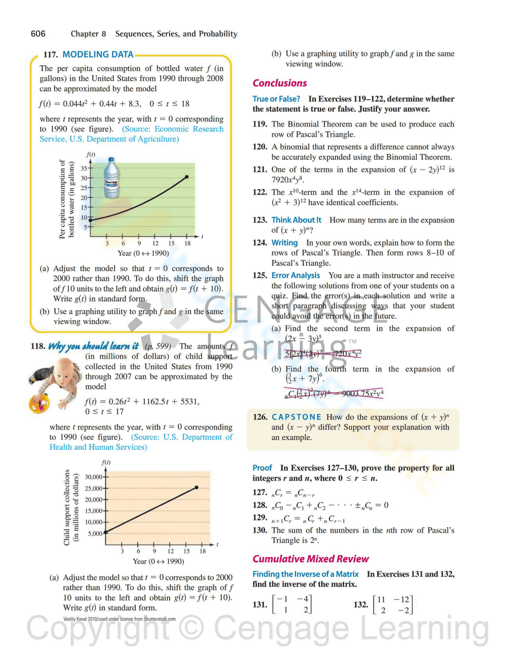 Binomial Theorem Worksheet: Expand Expressions - Page 8
