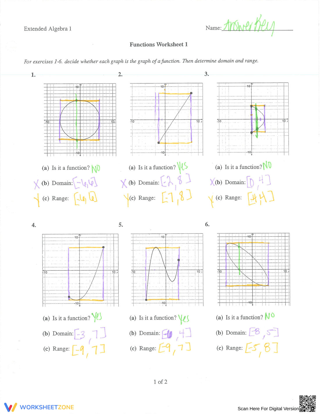 Function Worksheet - Page 3