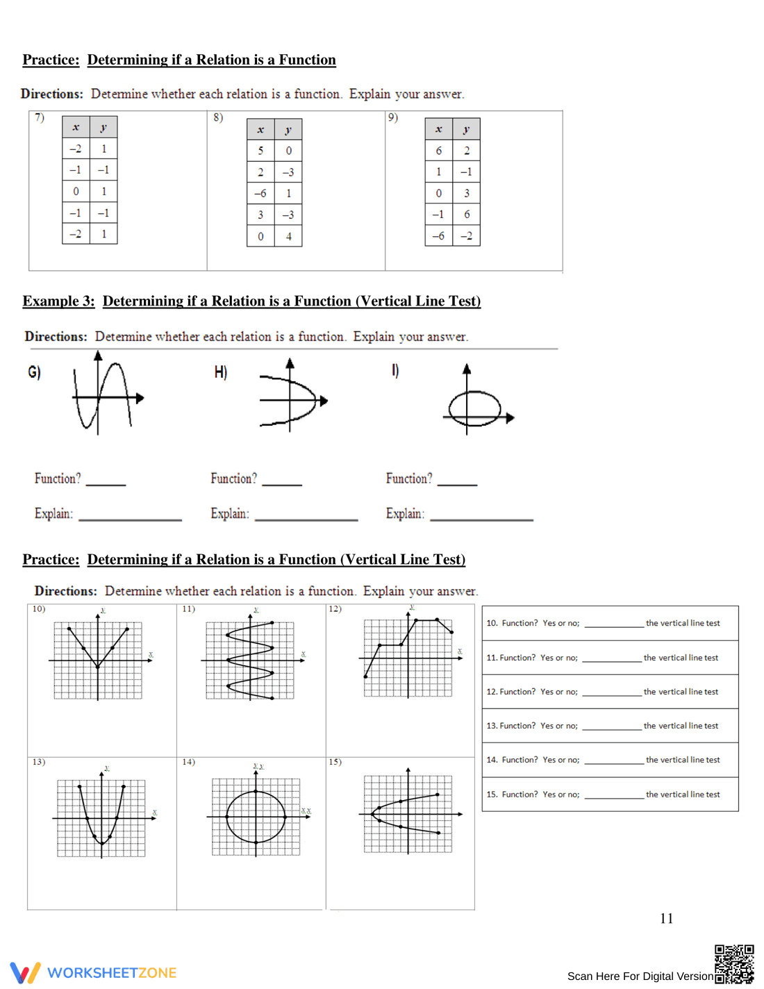 Practice Function Concepts - Page 13