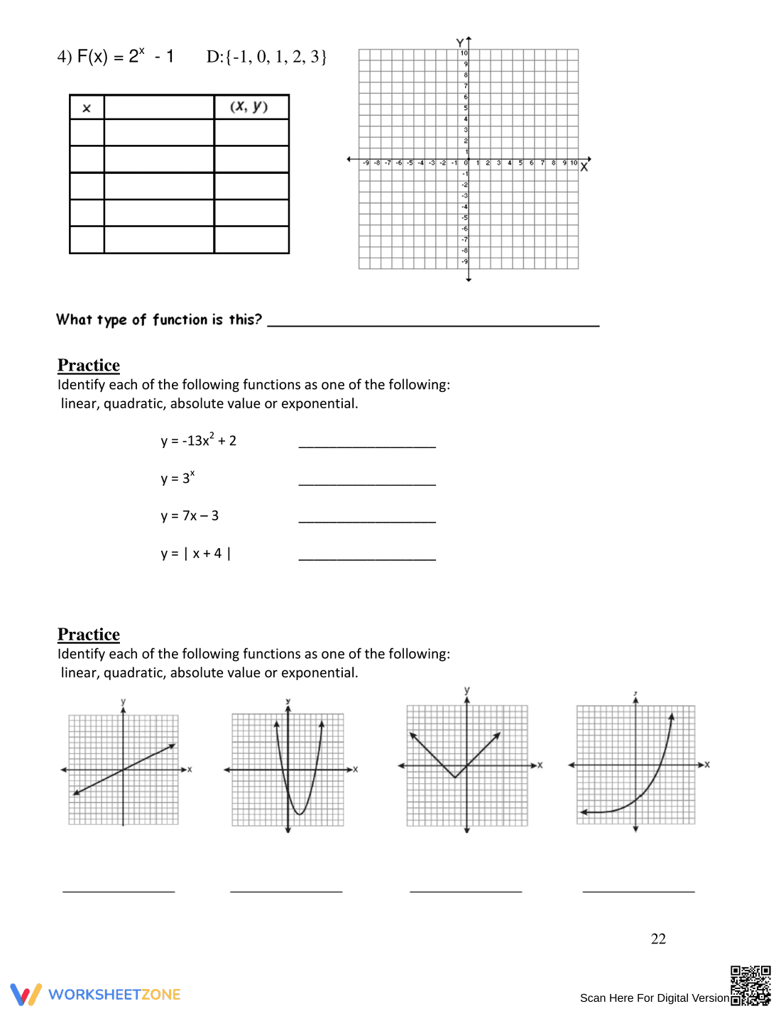 Practice Function Concepts - Page 24