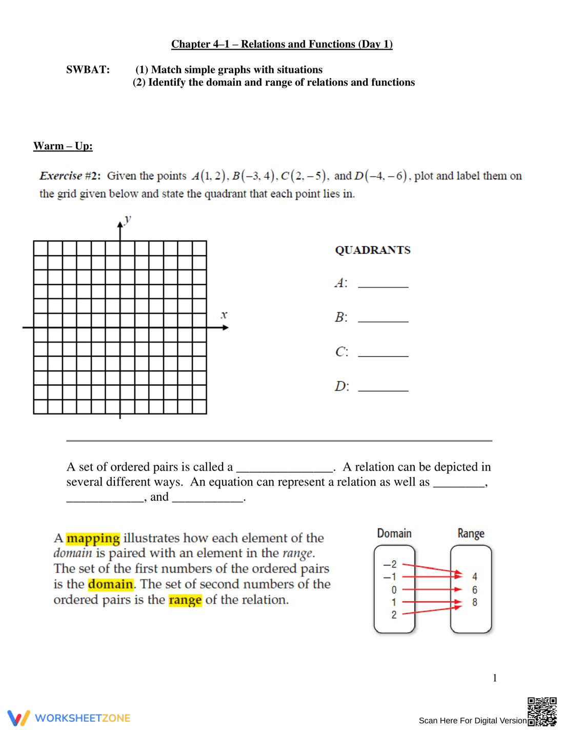 Practice Function Concepts - Page 3