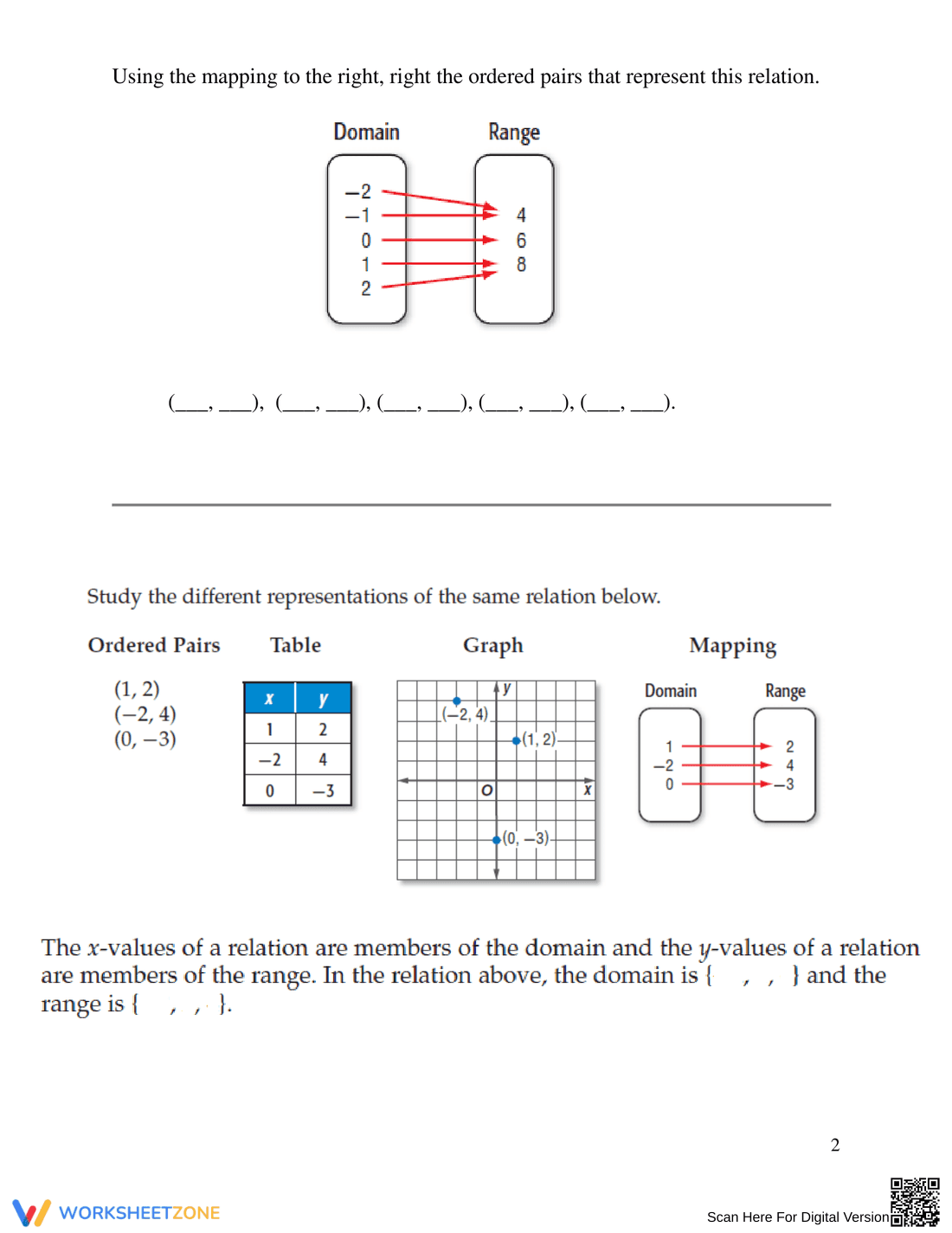 Practice Function Concepts - Page 4
