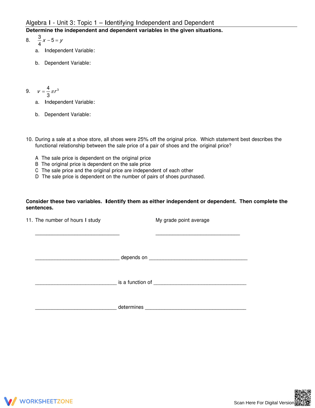 Identifying Variables: Practice with Independent and Dependent - Page 2