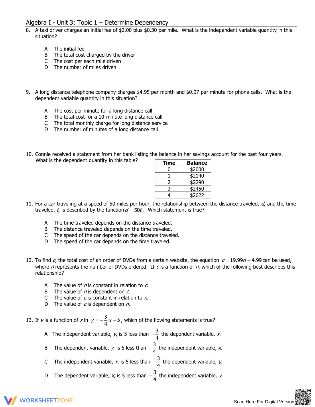 Identifying Variables: Practice with Independent and Dependent - Page 4