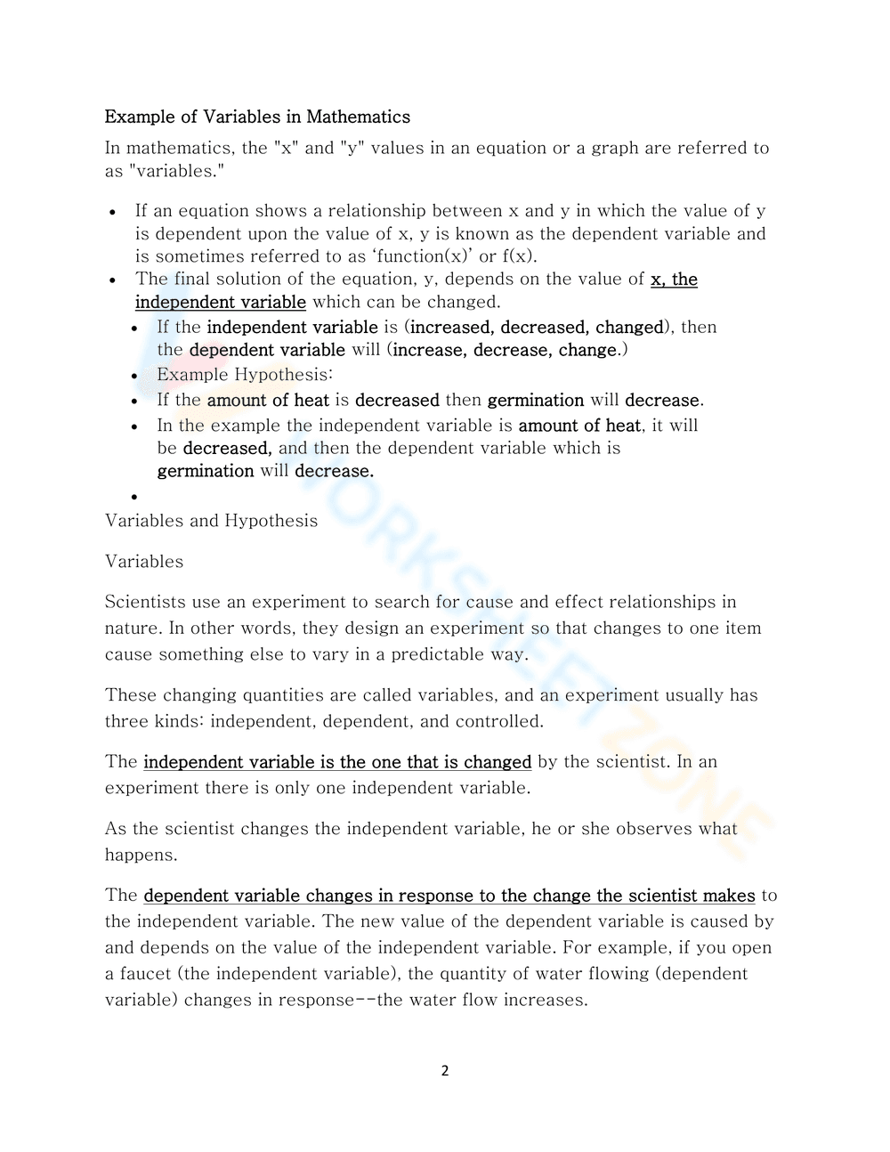 Independent and Dependent Variable Examples - Page 2