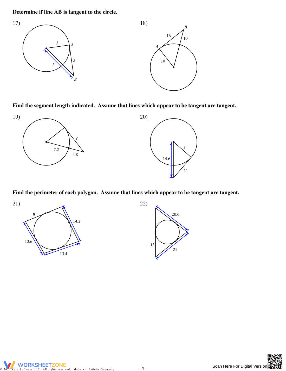 Practice with Inscribed Angles - Page 3