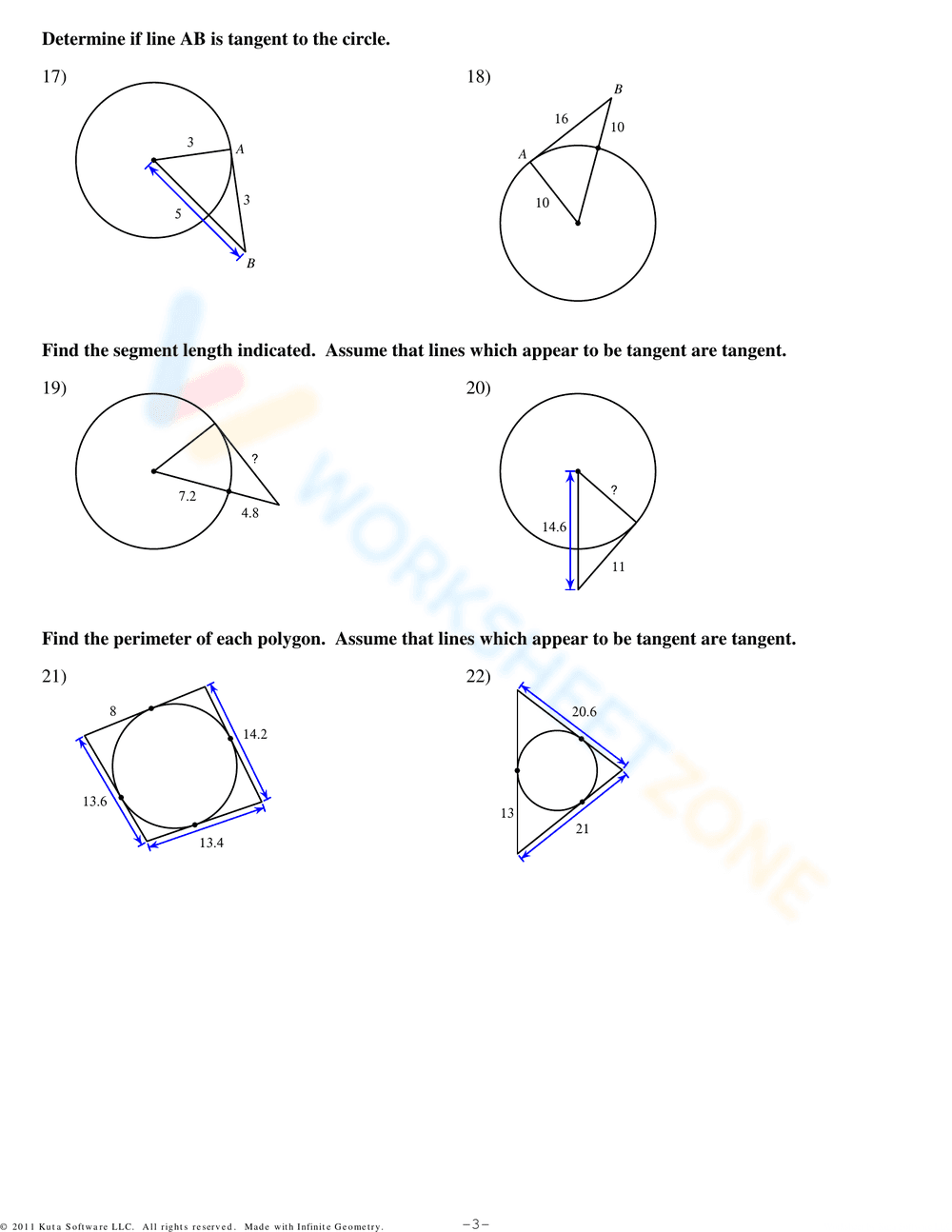 Practice with Inscribed Angles - Page 3