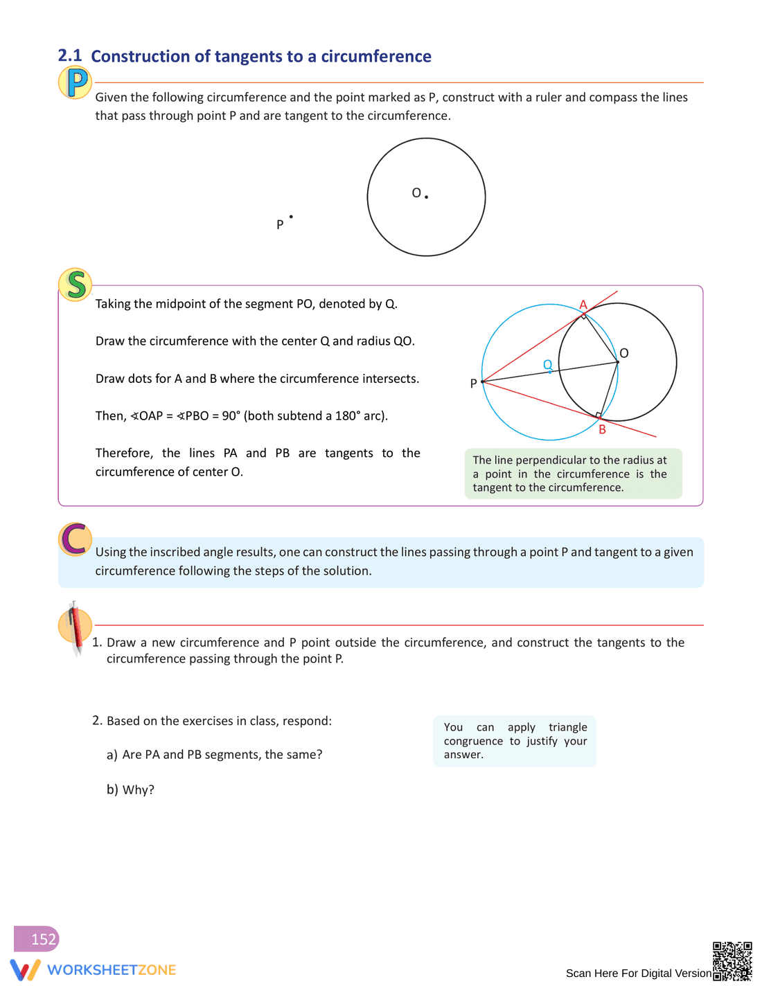 Inscribed Angle Worksheet for Geometry Practice - Page 10