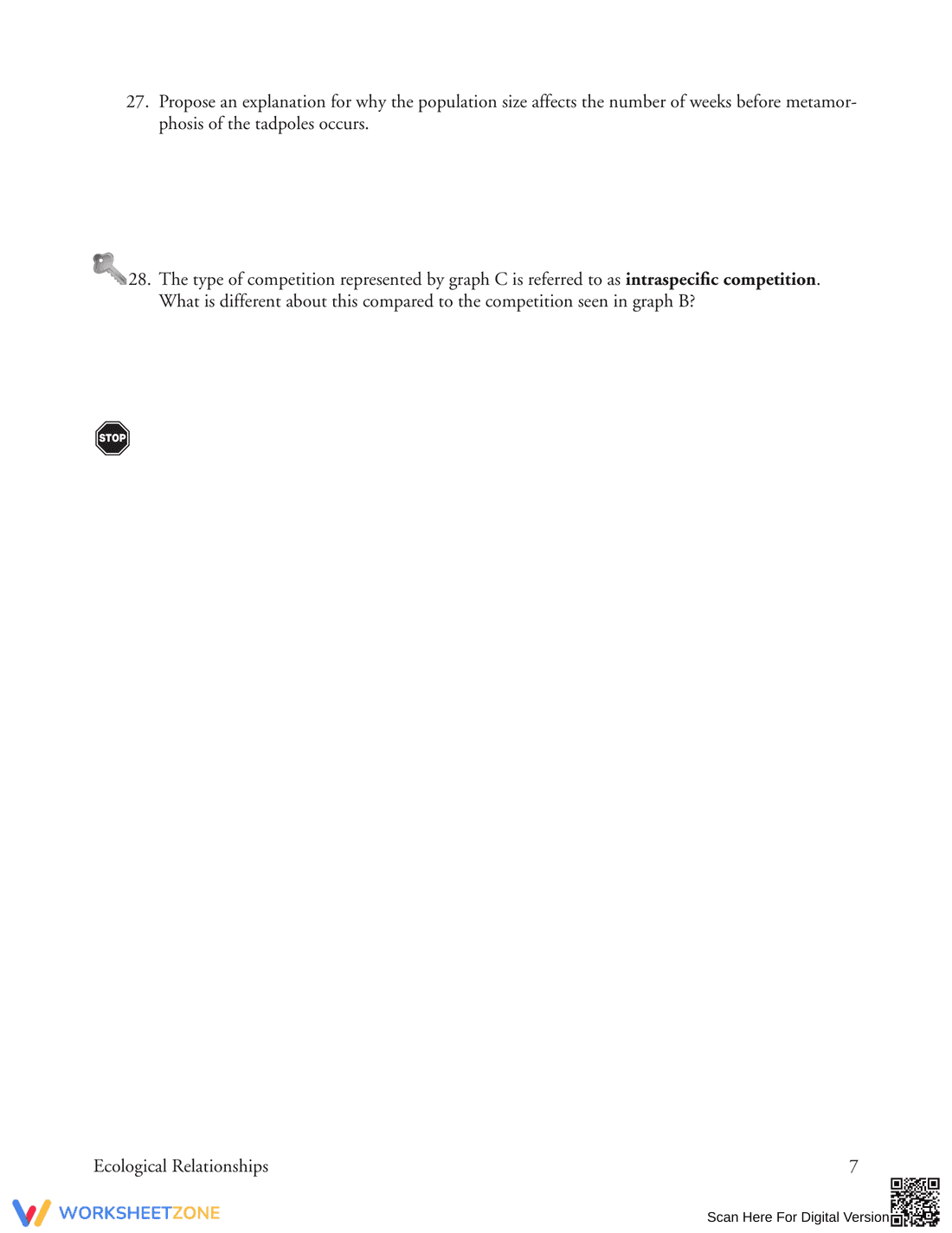 Ecological Relationships: Updated Worksheet - Page 7