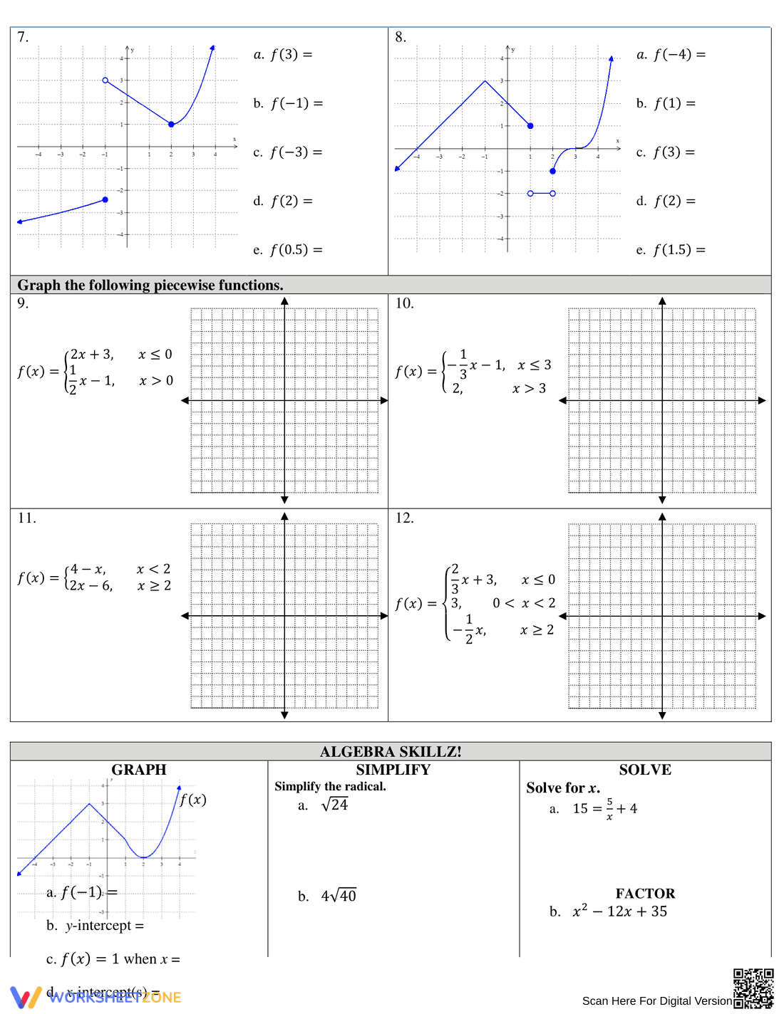 Understanding Piecewise Functions - Page 4
