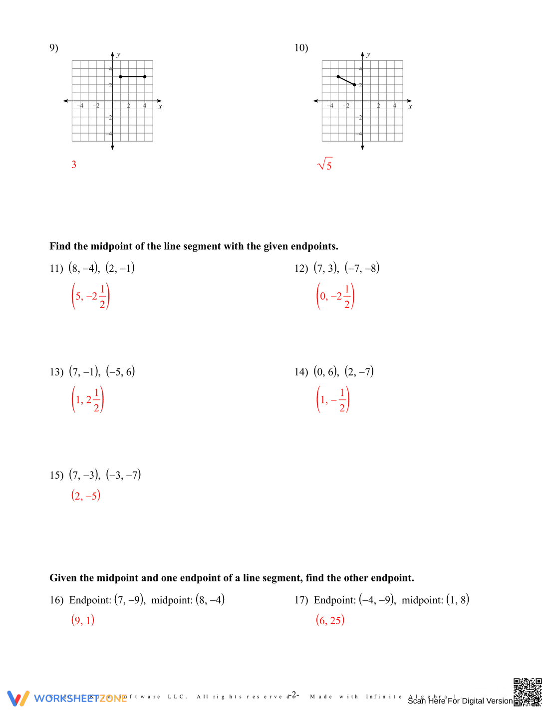 Master Distance, Midpoint, and Slope Formulas - Page 6