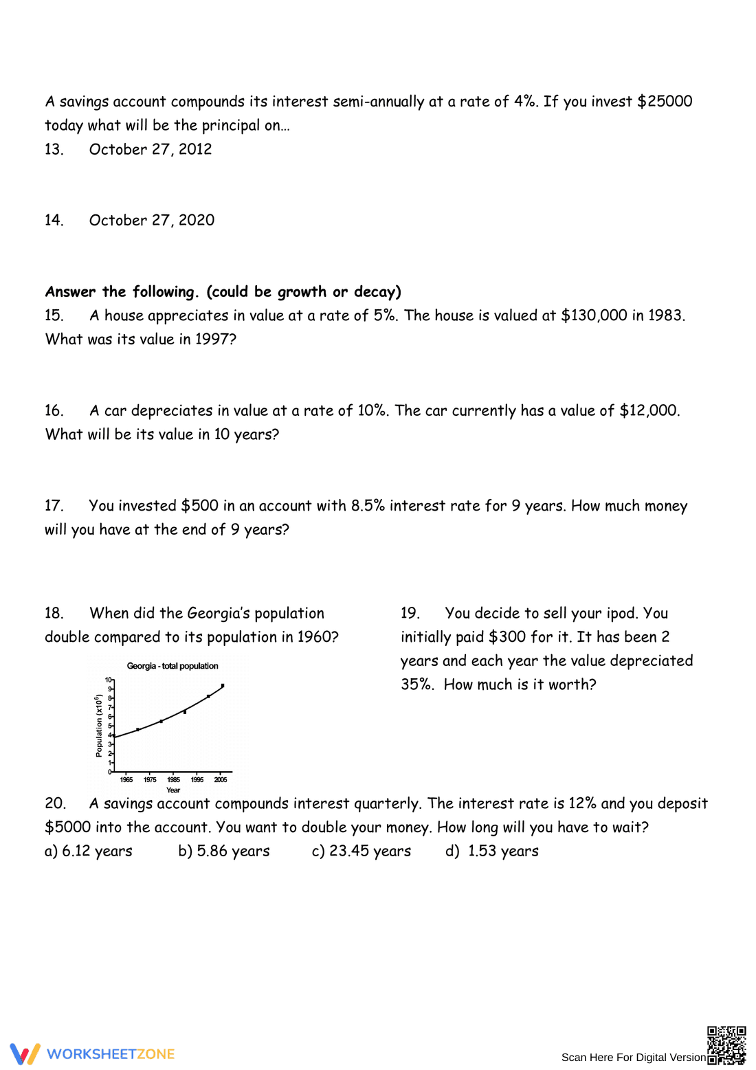 Explore Exponential Growth and Decay Scenarios - Page 2